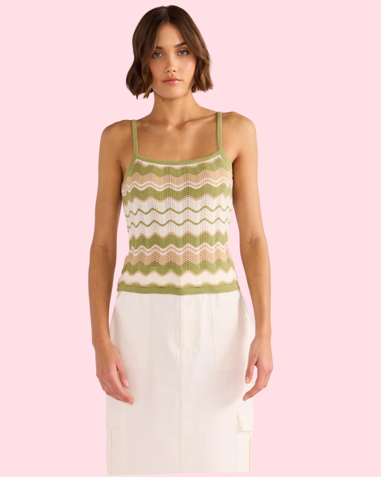 Knit Zigzag Cami