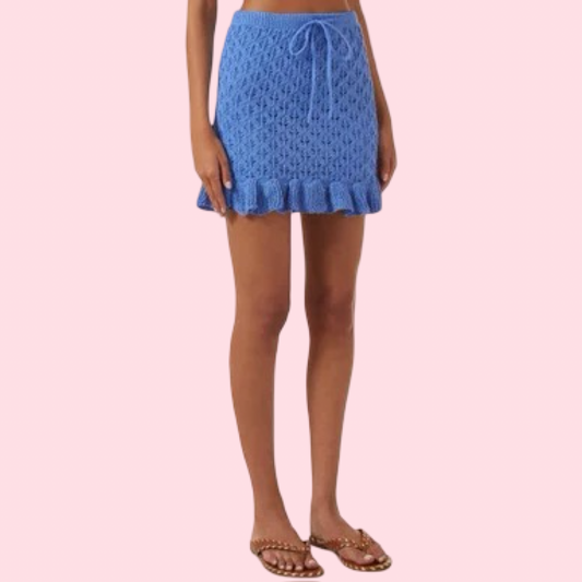 Pointelle Knit Skirt